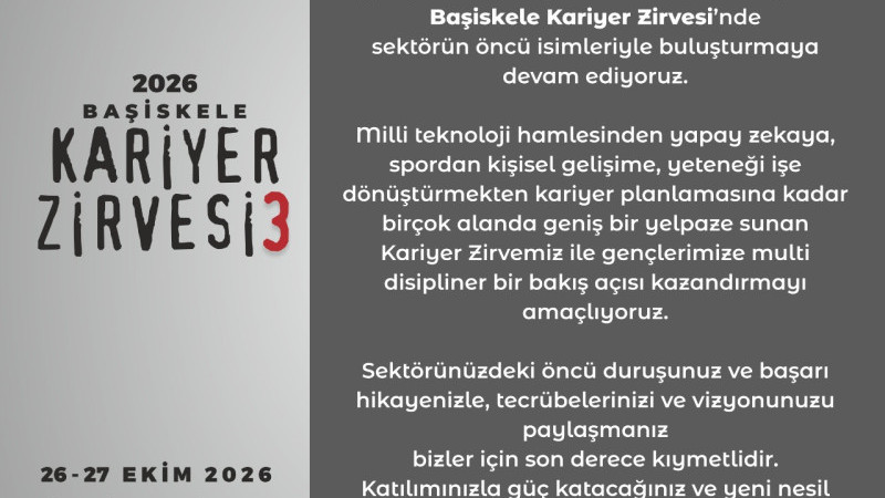 GENÇLER ALANINDA UZMAN İSİMLER İLE BAŞİSKELE KARİYER ZİRVESİNDE BULUŞUYOR
